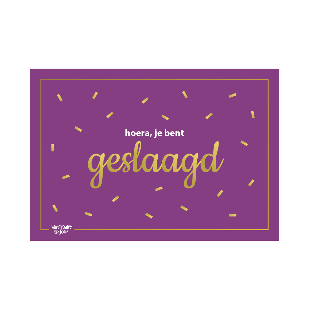 featured image Wenskaart Geslaagd