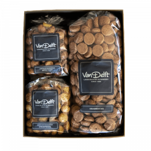 Giftbox Classic met kruidnoten (500gr), stroopwafel en appeltaart