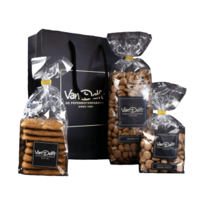 Cadeauset met taai, kruidnoten (500gr) en karamel zeezout