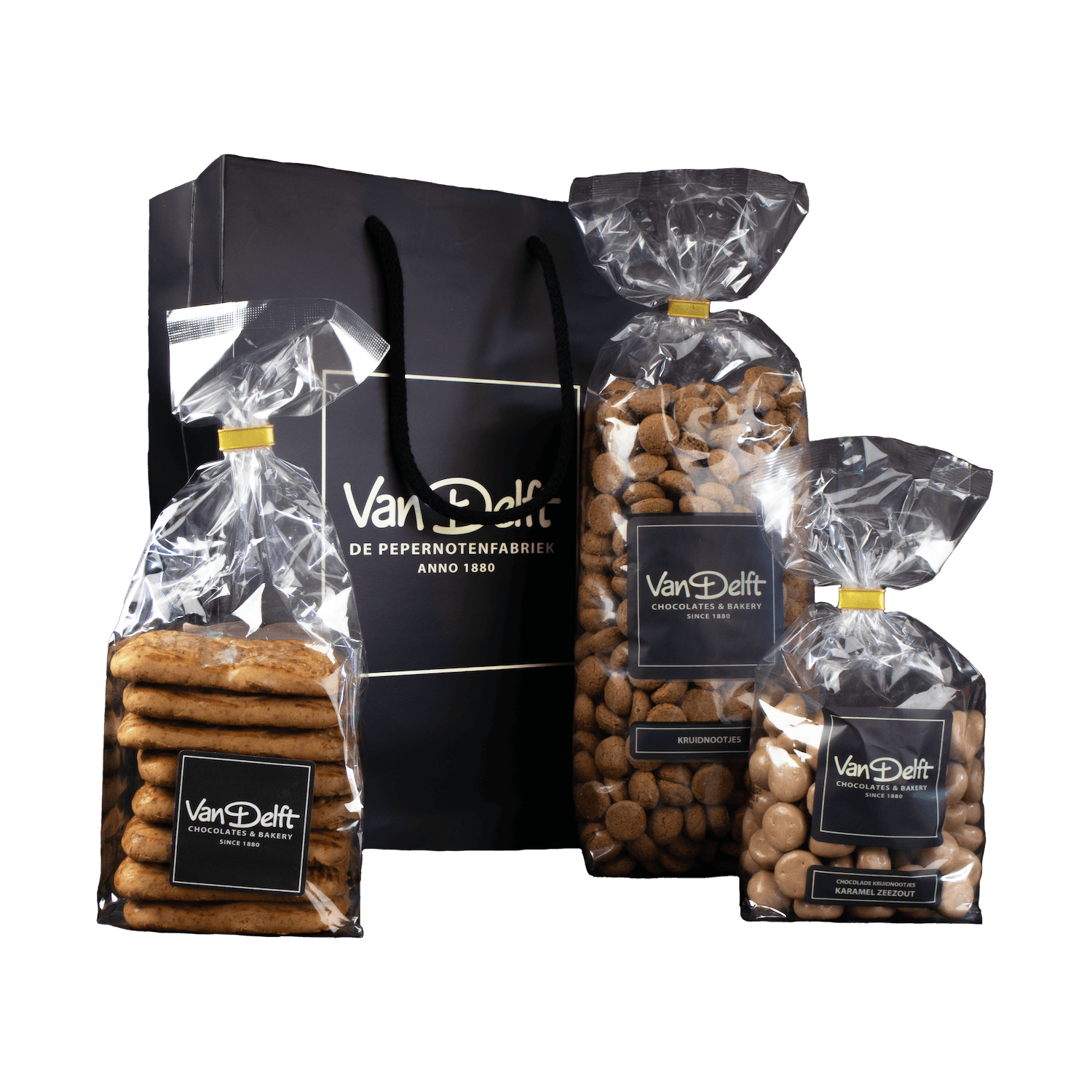 featured image Cadeauset met taai, kruidnoten (500gr) en karamel zeezout