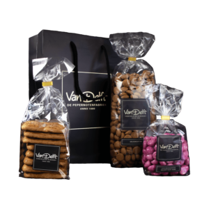 Cadeauset met taai, kruidnoten (500gr) en kwark kers