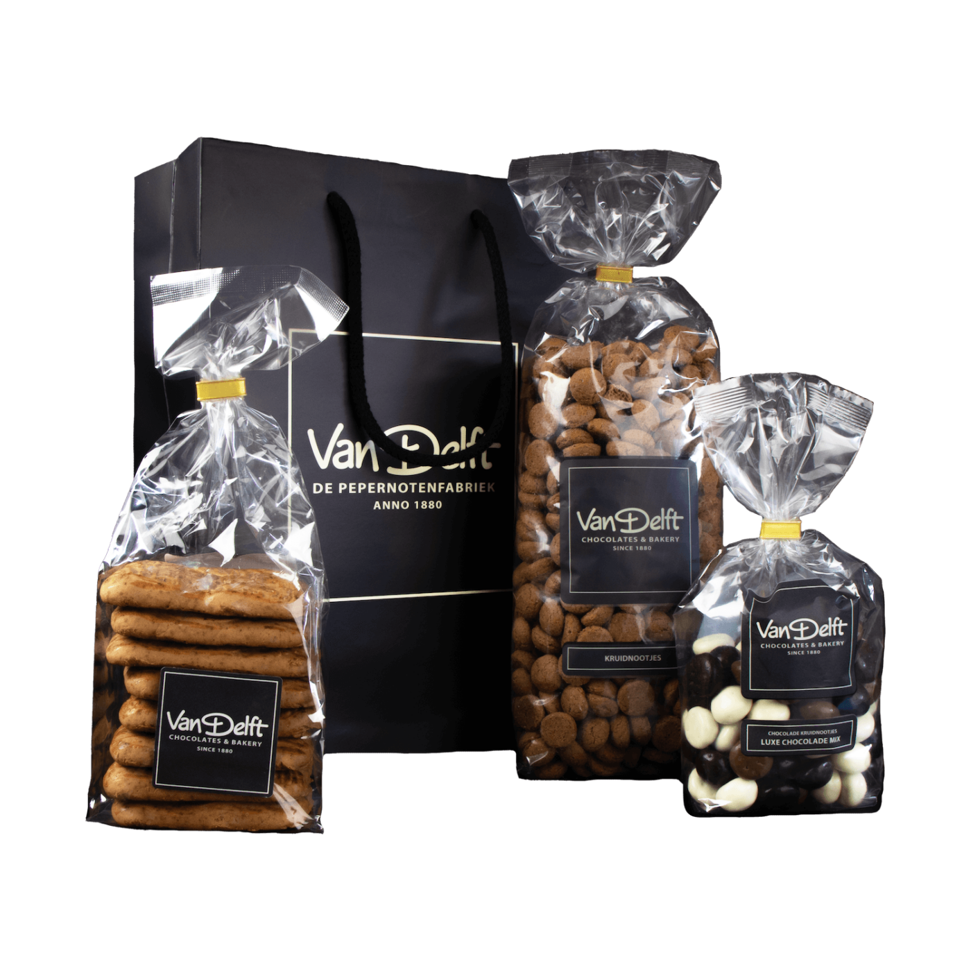 featured image Cadeauset met taai, kruidnoten (500gr) en luxe mix