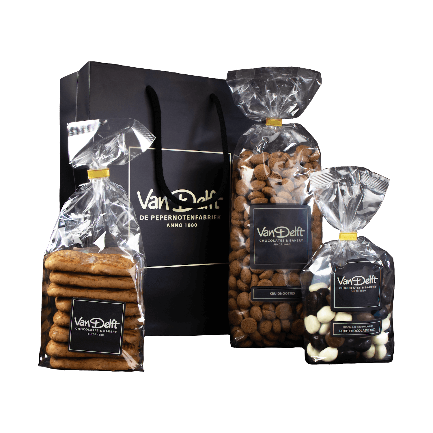 featured image Cadeauset met taai, kruidnoten (500gr) en luxe mix