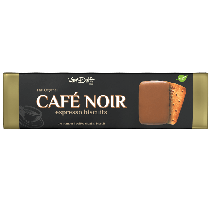 Van Delft Cafe Noir. De nummer 1 espresso biscuit.