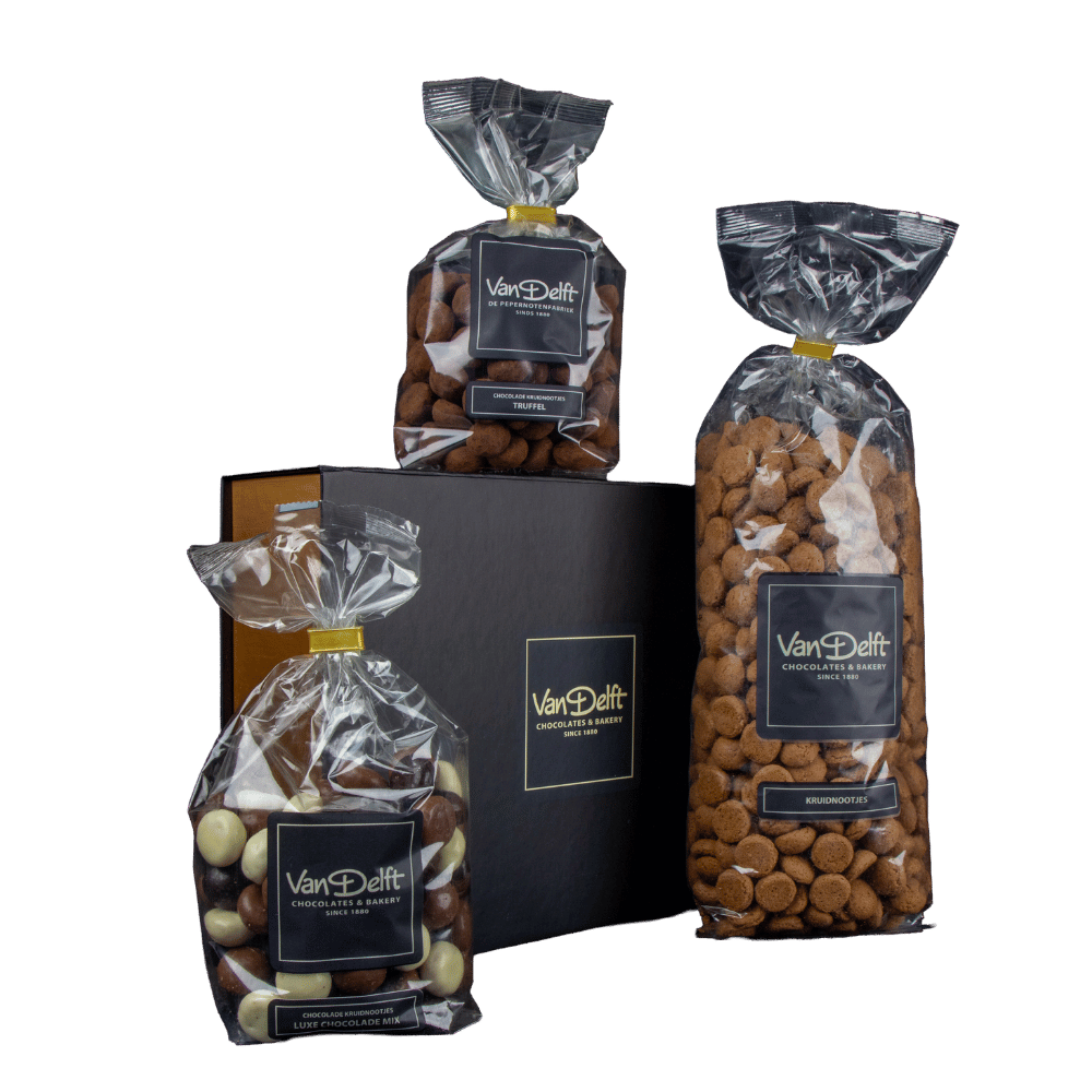 featured image Giftbox met kruidnoten (500gr), luxe mix en truffel