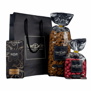 Cadeauset met reep, kruidnoten (500gr) en raspberry cheesecake