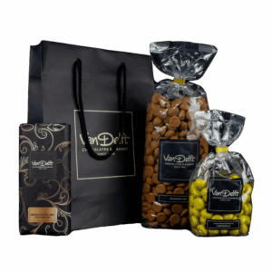 Cadeauset met 500gr naturel pepernoten, limoncello kruidnoten